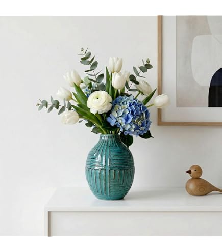 Vase Design en Céramique Ivy 54cm Vert