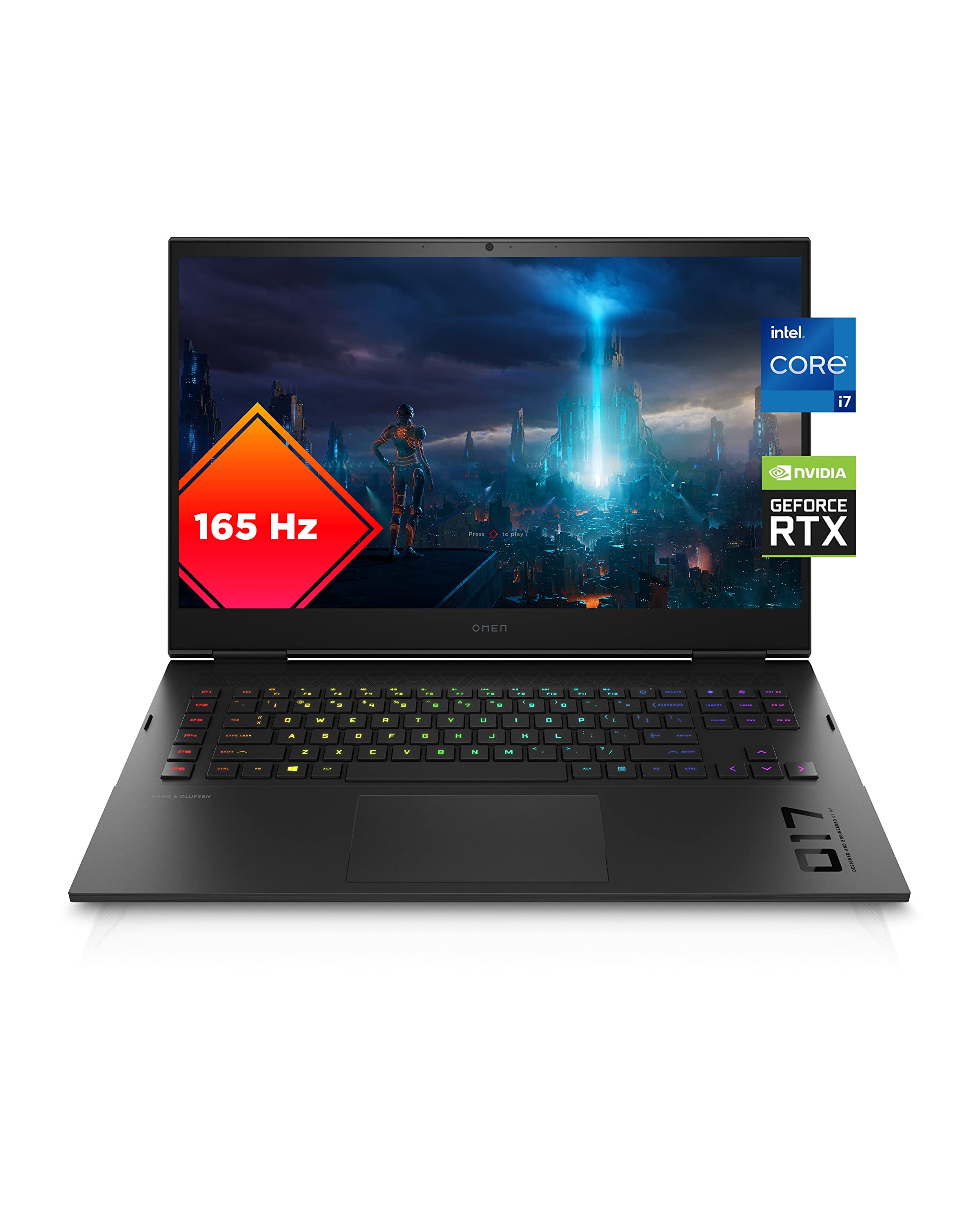 HP OMEN Laptop, IntelCore i7-12700H Processor, NVIDIA GeForce RTX 3070 Ti L Dedicated Graphics, 16 GB RAM Memory, Windows 11home Operating System (17-ck1020nr, Shadow Black) (Renewed)