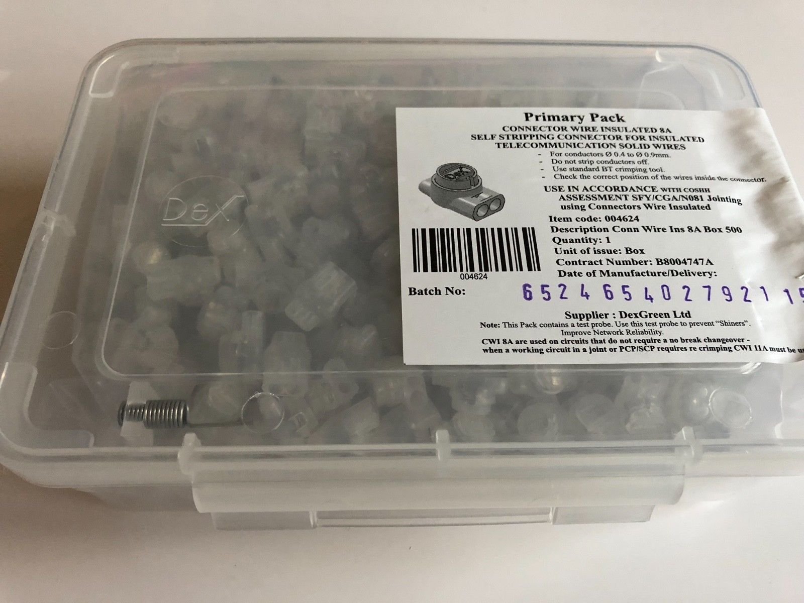 2 Way Gel Filled Connector Crimps. Box of 500
