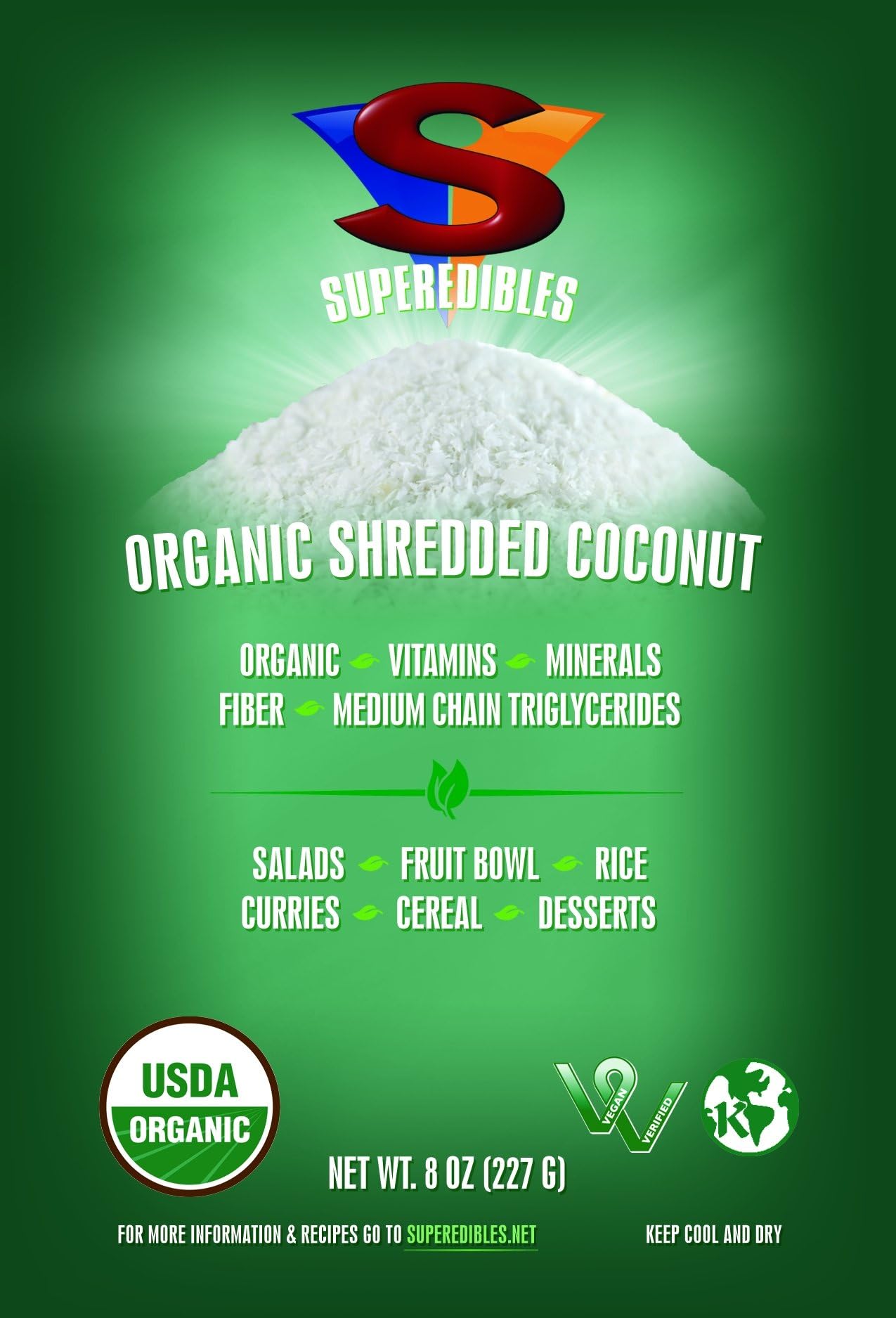 Organic Shredded Coconut Unsweetened Unsulphured