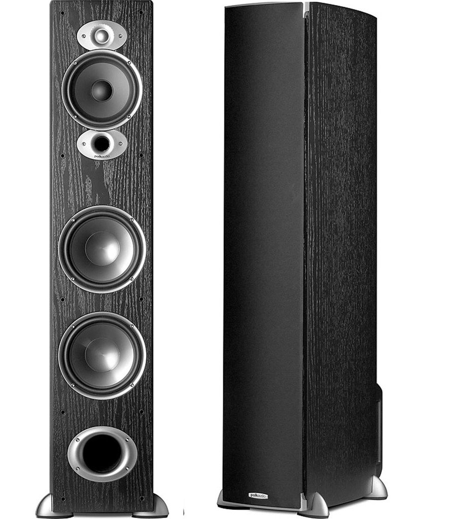 Polk Audio RTi A7 Tower 3Way, 300W, 89 dB, 8 Ohm Speakers Pair (Black