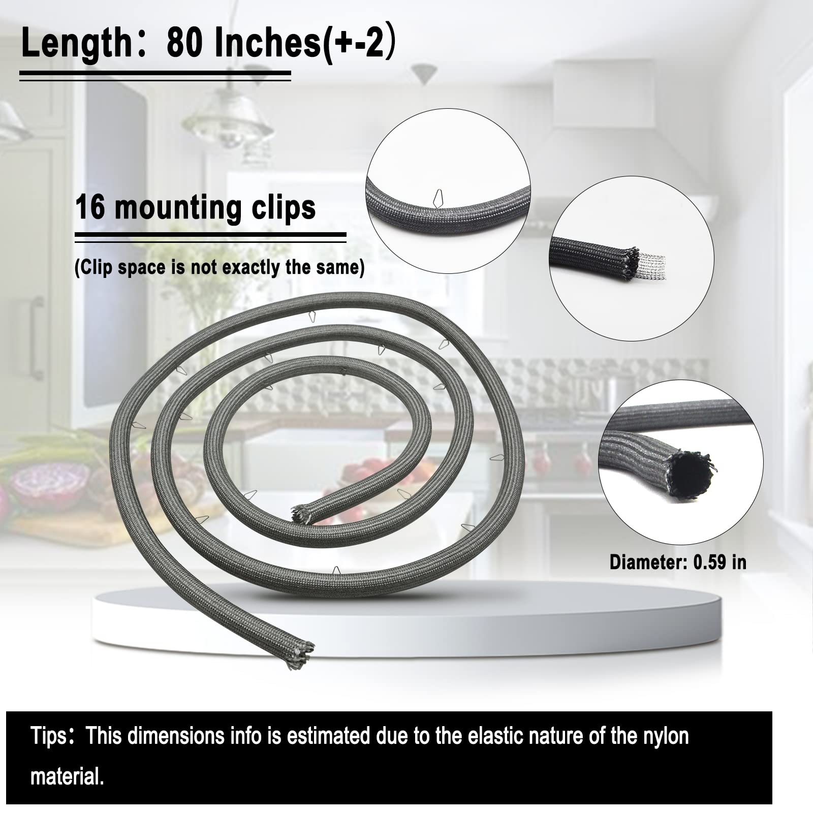 316403101 Gas Range Oven Door Gasket Seal Replacement (80