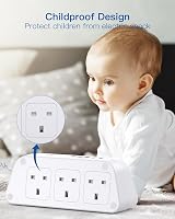 Addtam 3M Extension Cable 6 Outlets USB Ports 5 USB Power Strip 3M Braided view 6