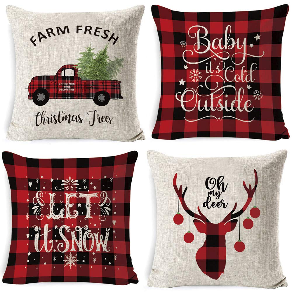 Best Buffalo Plaid Dining Room Chair Cushions