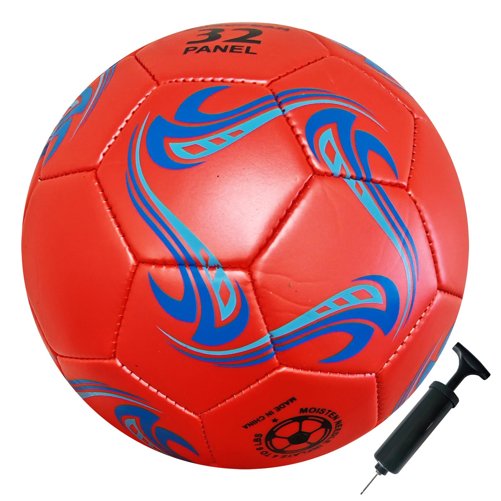 Photo 1 of ABAJI Soccer Ball Size 5 Practice Training Red Balls G