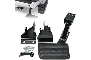 75328-01A Truck Rear Bed Step Compatible with Ford F150 2021 2022 2023 Retractable Bumper Bedstep Replacement Tailgate Corner