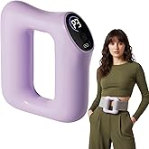 Lqyom Deep Tissue Percussion Massage Gun, Ergonomic Fascia Blaster with 3 Modes & 5 Levels, Fascia Ring Massager with Belt for Muscle Relief & Full-Body Relaxation (Purple)