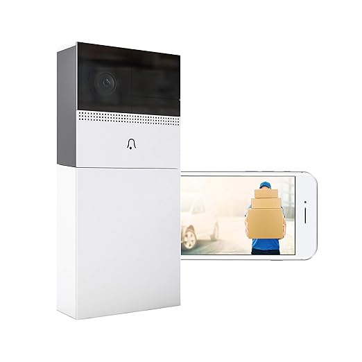 nordnorm, WLAN Türsprechanlage mit Kamera, Funk Video Türklingel/Gegensprechanlage, Bewegungsmelder, Nachtsicht, Zugriff per 