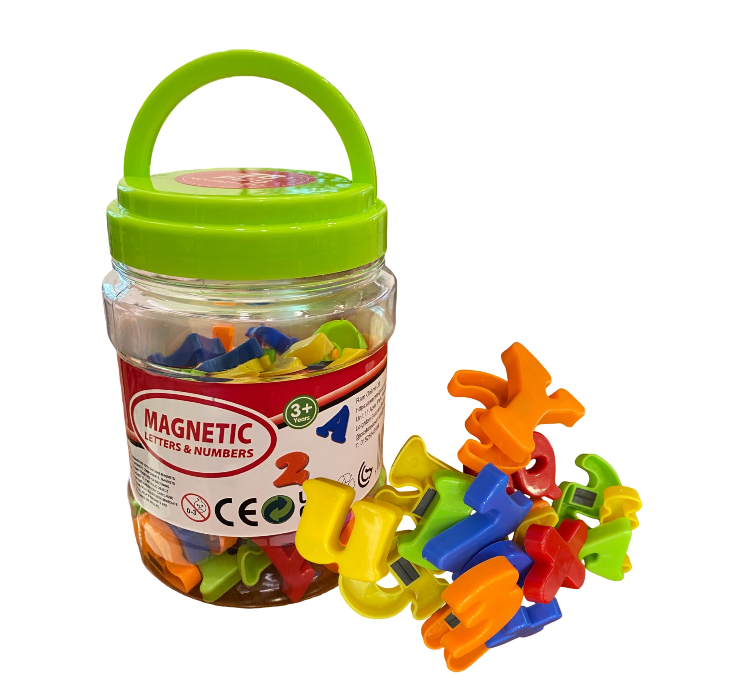 Ram© ABC Magnetic Letters 78 Magnetic Letters And Numbers Gift Set Tub For Kids Educational Spelling Maths Letters