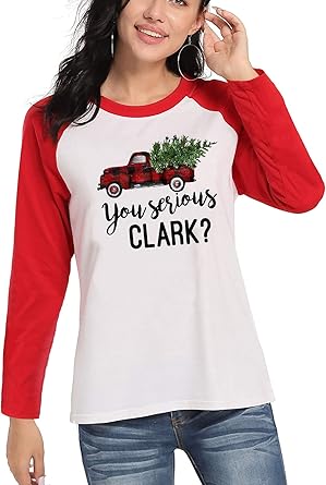 womens red christmas shirt