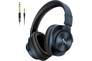 AOC Headphones with 3.5mm/6.35mm Wired Audio Jack for Studio Monitor & Mixing DJ Guitar AMP