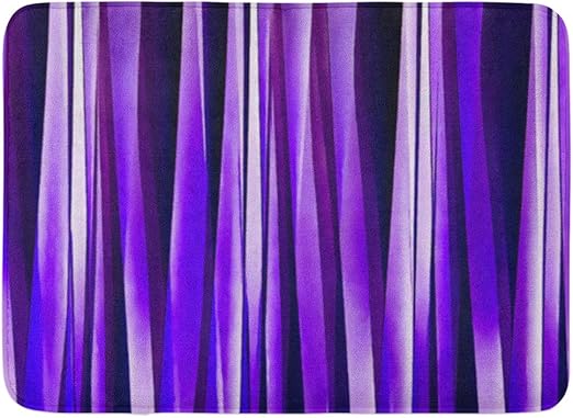 Amazon Com Allenava Bath Mat Abstract Royal Purple Lilac Silver