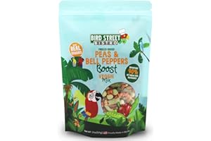 Bird Street Bistro Parrot Food - Parakeet & Cockatiel Food - Cooks in 3-15 min with Natural & Organic Grains, Legumes, Non-GMO Fruits, Vegetables & Health Spices