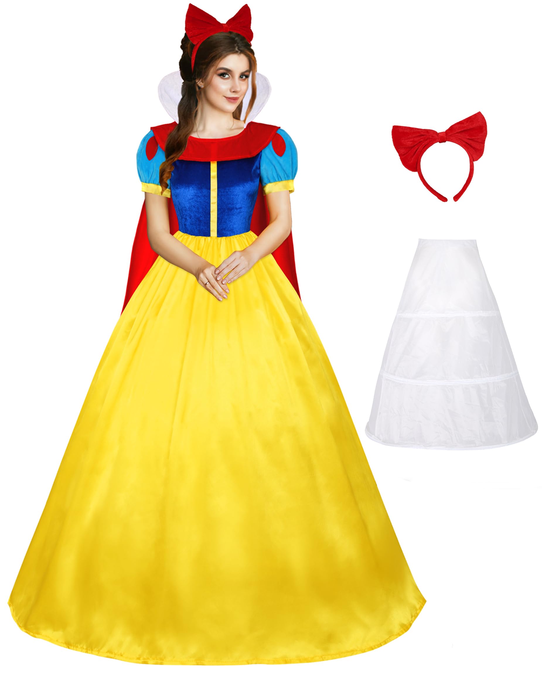 Photo 1 of Ainiel Classic Deluxe Lolita Costume Fairytale Dress Role Cosplay for Adults Princess Costume with Petticoat