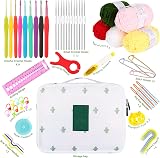 Coopay Crochet Starter Kit for Beginners with Ergonomic Hooks 0.6mm-6mm view 7