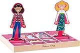 Melissa & Doug Magnetic Dress Up Dolls 3+ yrs Wooden Fashion Craft Toy Kids Ages view 3