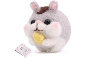 Nitlak Needle Felting Kit, Animal Needle Felting Starter Kit, Needle Felting Supplies with Felting Needles Instruction, Complete Needle Felting Tools for Beginners Adults DIY Craft (Mouse)