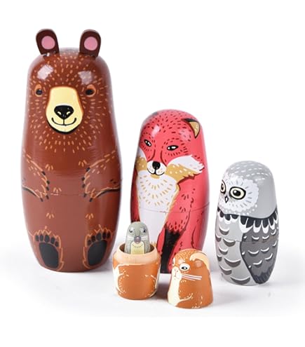 Amazon.com: Tngan Russian Nesting Dolls, 5 Pcs 6 