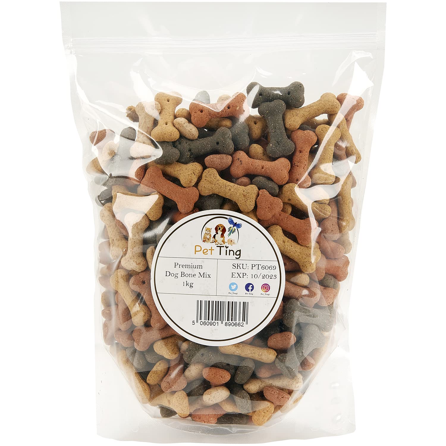 Premium Mixed Dog Bones Biscuit 1kg (Mixed Bones) — image 1