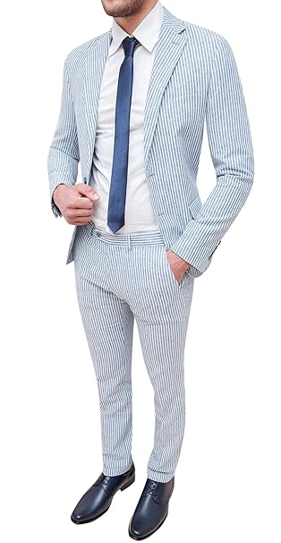 Abito completo uomo sartoriale in lino slim fit vestito elegante estivo Abito completo uomo sartoriale in lino slim fit vestito elegante estivo