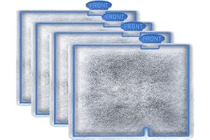 AQOHALSER 4 Pack Filter Cartridge for Aqueon Filters, Small Aquarium Fish Tank Replacement Filter Cartridges Compatible with QuietFlow E Internal Power Filter Size 10 and Minibow Aquarium Filters Size 1/2.5/5