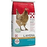 Purina Layena | Nutritionally Complete Layer Hen Feed Crumbles - Chicken Feed | 25 Pound (25 lb) Bag