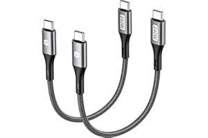 Silkland USB C to USB C Cable 240W 100W (2 Pack), 1FT Short Fast Charging Compatible for iPhone 17/16, MacBook, iPad, Samsung