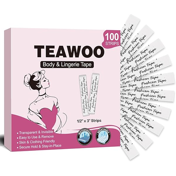 Amazon.com: 200 Pack Double Sided Tape for Clothes, Women Fashion Tape,  Body Tape for Dresses, Fabric to Skin Tape to Keep Dress, Lingerie, Clothing,  Hijab, Garment Stay in Place, Heavy Duty, 0.7