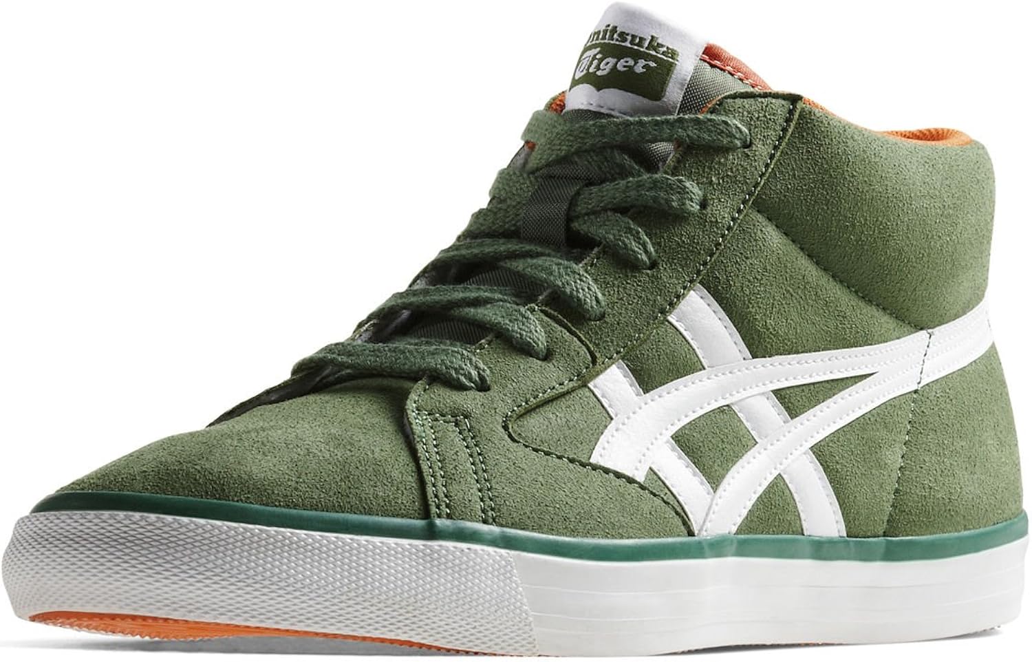 onitsuka tiger green and white