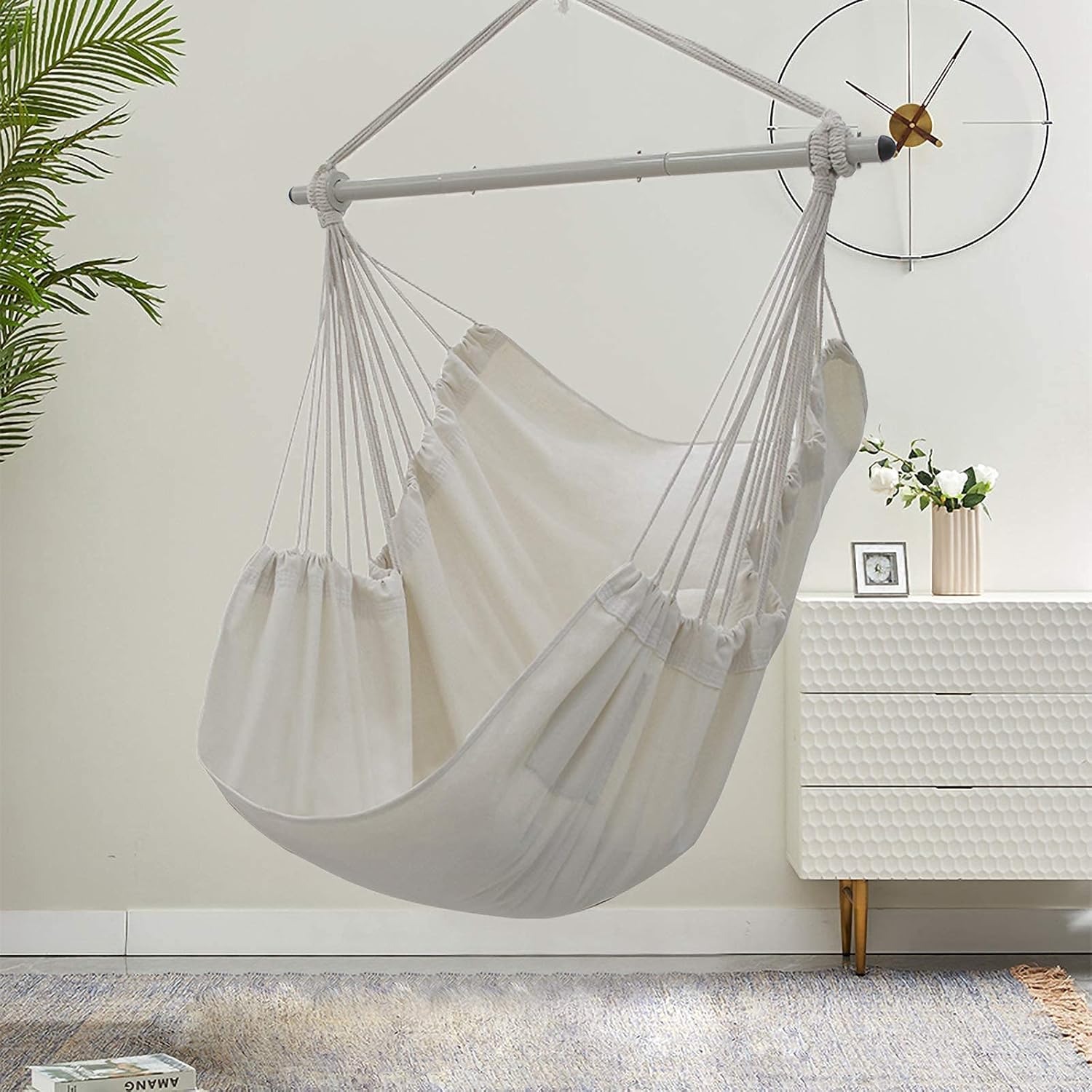 ADVOKAIR Hammock Chair Hanging Swing Chair Large Hanging Chair Soft Comfort Durability: Kitchen & Dining
