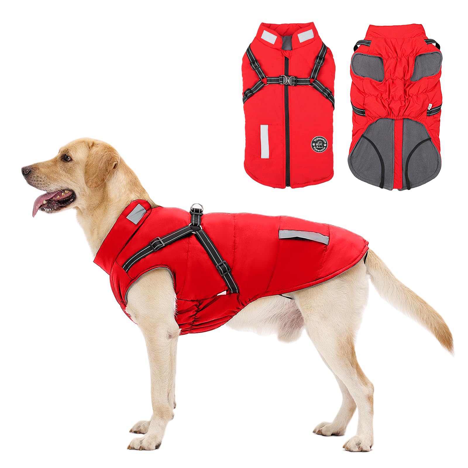 Dog Coat: Warm Dog Jacket Dog Winter Coat - Dog Fleece Jacket with ...