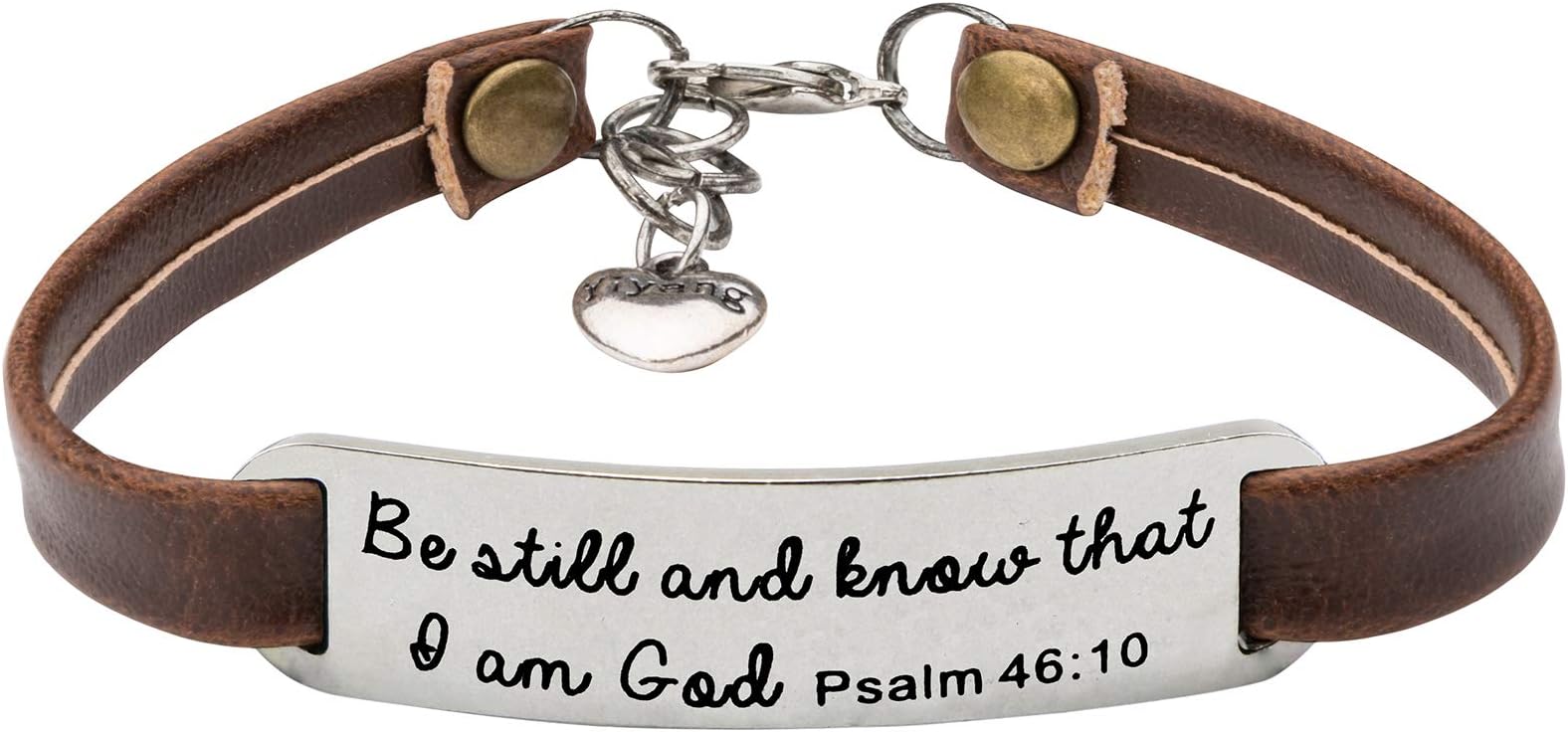 UNQJRY Religious Bracelets for Women Christian Leather Bracelet Inspirational Gifts for Her