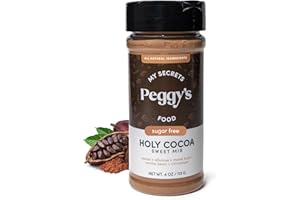 My Secrets Peggy's Food Holy Cocoa Powder - Premium 100% Natural Unsweetened Pure Cacao for Coffee, Smoothies & Desserts - Rich Dark Chocolate Flavor, Vegan, Keto, No Additives - 4 Oz
