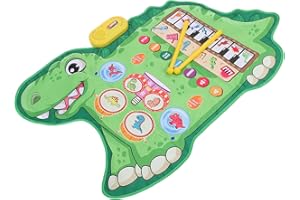 aqxreight Musical Mat Cute Dinosaur Educational Piano and Mat for Toddlers Early Learning a Playful Their MUSI Musical MatBab