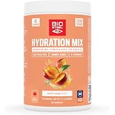 BioSteel Electrolyte Hydration Mix, Peach Mango, 45 Servings | Zero sugar mix with 5 electrolytes, BCAAs &amp; B vitamins. NSF Certified for Sport. No artificial flavours. Proudly Canadian.