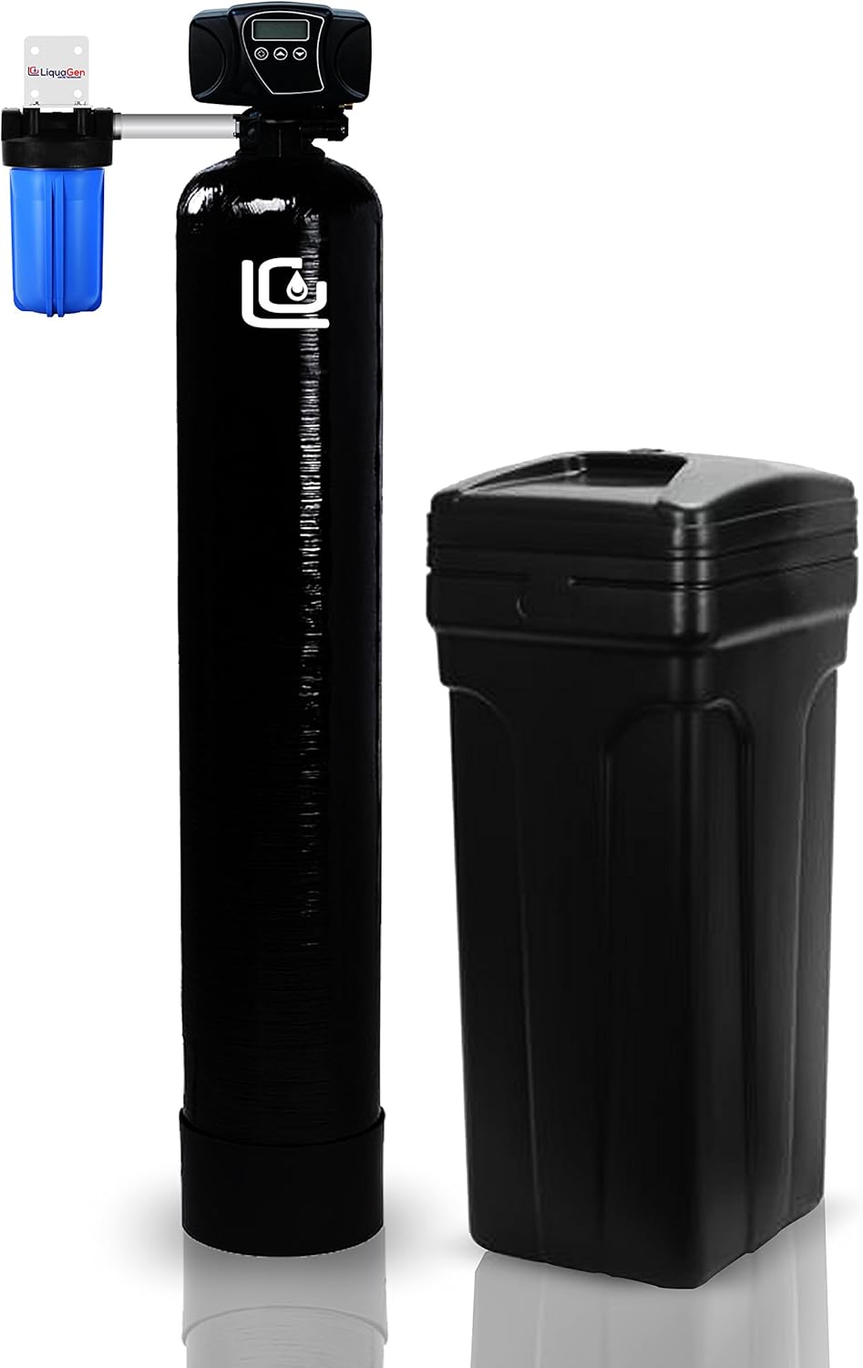 LiquaGen Whole House Digital Metered On Demand Water Softener System