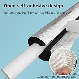 POWRZZZY Pipe Insulation Foam Tube Wrap Rubber Foil 10mm Freeze Protection 1m view 4