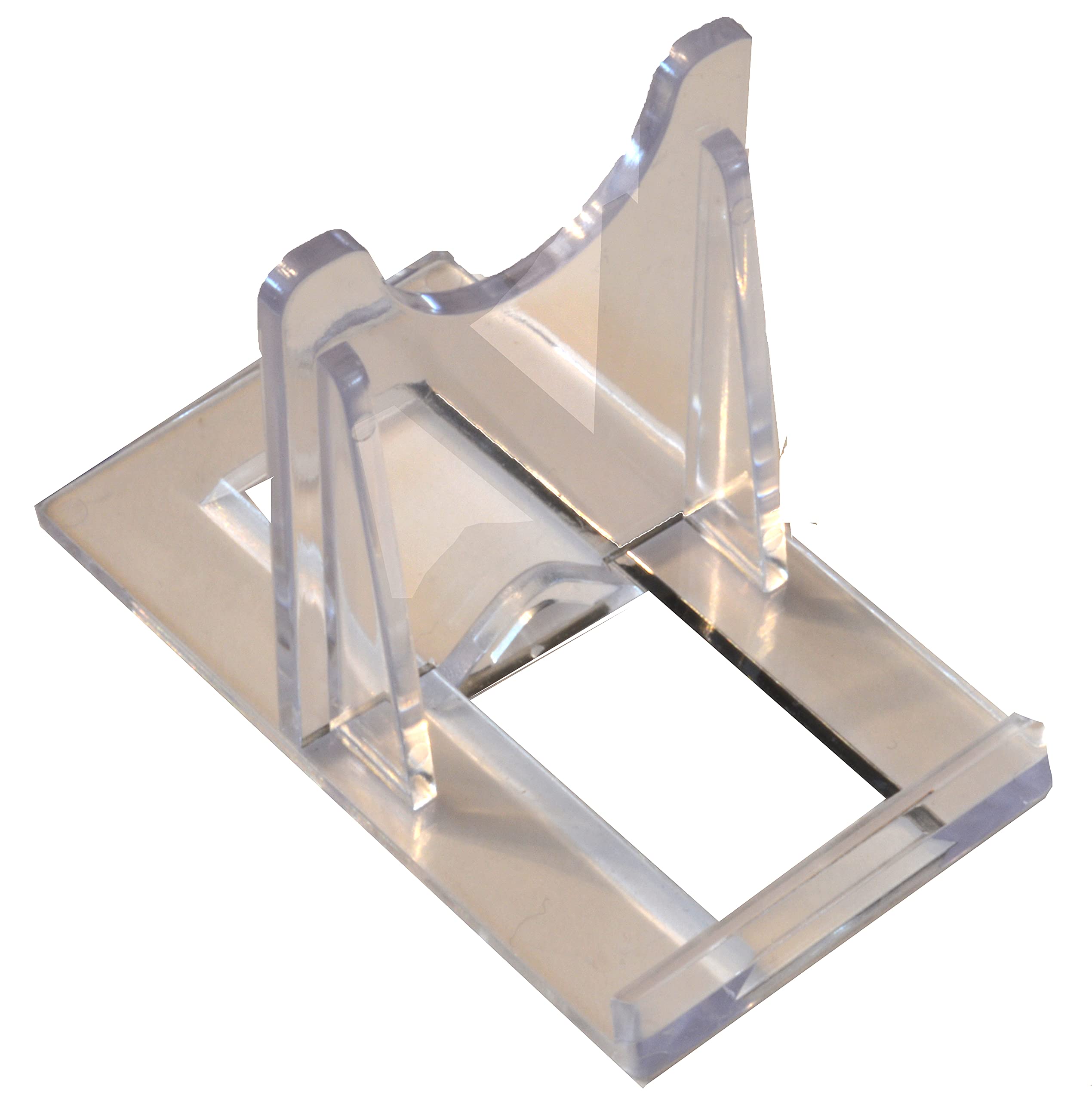 Shropshire Crystals 7x5cm Adjustable Sliding Plastic Plate, Fossil, Art, Antique, Painting Display Stand Support (10 Pack)