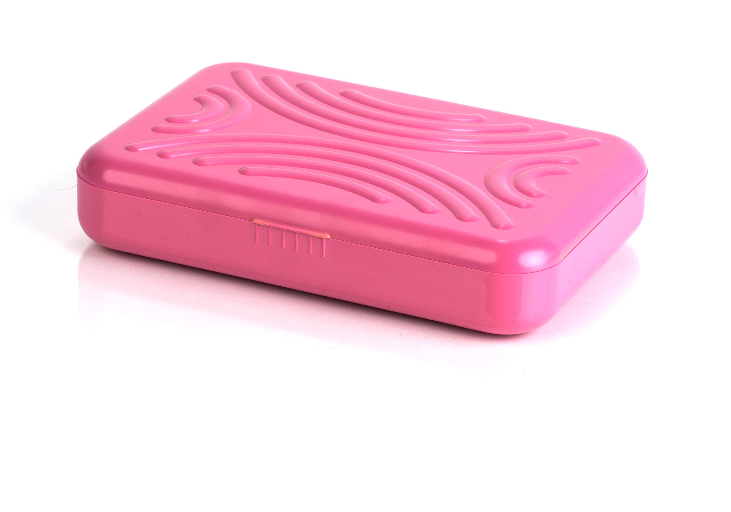 Kimmel Small Plastic School Lunch Box Fuchsia Medium