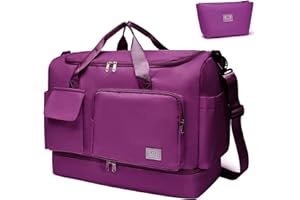 BEULPTN Small Gym Bag for Women, Travel Duffle Bag Carry On Weekender Bag with Shoe Compartment