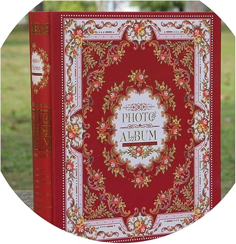 Amazon Com 4d Large 6 Inch 200 Pages Photo Album Scrapbook Paper Baby Family Scrapbook Albums Wedding Foto Album Scrapbooking Red Home Kitchen