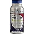 Silver Lining Prebiotics & Probiotics for Women & Men + Digestive Enzymes, Digestion Supplement for Gut Health, Prebiotic and