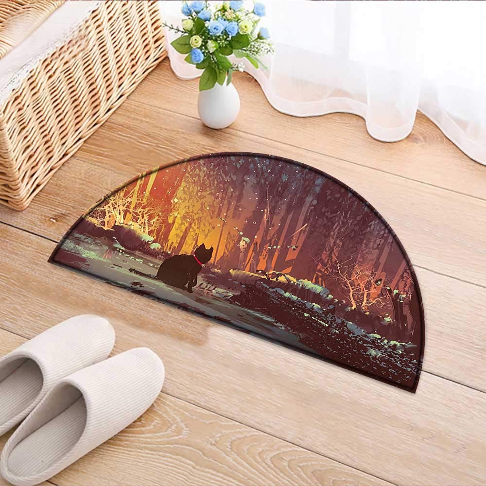 Amazon Com Semicircle Area Rug Carpet House Decor African Tiger