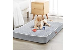 WNPETHOME Orthopedic XXL Dog Beds Large Sized Dog, Waterproof Extra Large Dogs Bed with Removable Washable Cover, Multi-Needle Quilting Dogs Crate Bed