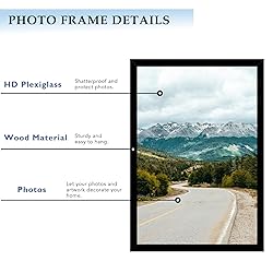 QOTIB 13x18 Picture Frame Black for Wall