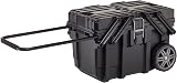 Keter Black Horizontal Tool Box Trolley with Wheels and Handle 65cm view 2