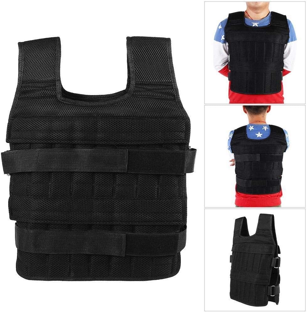 Maxmartt Weighted Vest, Workout Weight Vest for Men Oxford Cloth Breathable 50KG Weighted Vest Strength Training Jacket for Workout Fitness : Sports & Outdoors