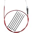 MRELC 50-inch mini bicycle throttle cable, compatible with MB165 196cc 5.5hp MB200 200cc 6.5hp and pit bike thermal warrior CT200U MOTOVOX MBX10 MBX11 MBX12 79cc 79.5cc(RED)