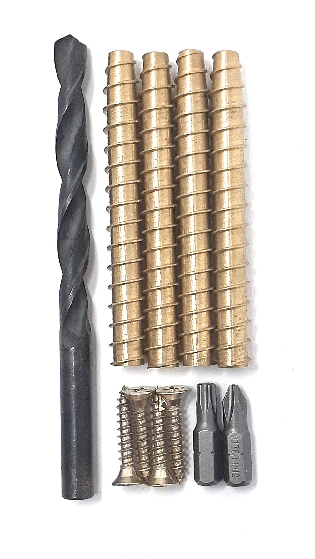 ZZem Screw-Door Security Hardware, Stripped Hinge Screw Repair kit (4-pk 3")Easy to Install in 3 Easy Steps