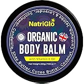 natriglo Intensive Body Moisturiser for Dry Skin | Shea Butter Moisturiser for Acne Prone Skin | Eczema Cream | Body Creams for Women, Men, Children with Coconut Oil, Lavender, Vitamin E